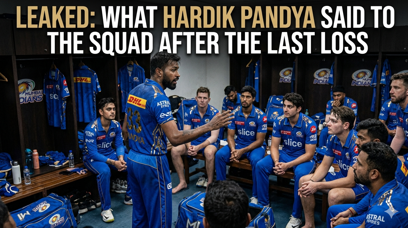 Leaked: What Hardik Pandya Said to the Squad After the Last Loss
