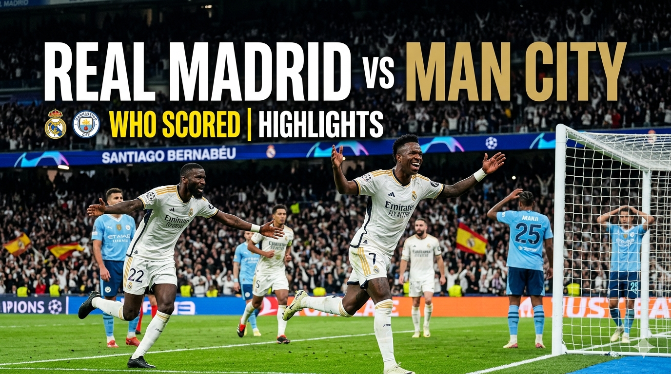 Real Madrid vs Man City: Who Scored? Full Quarter-Final Highlights