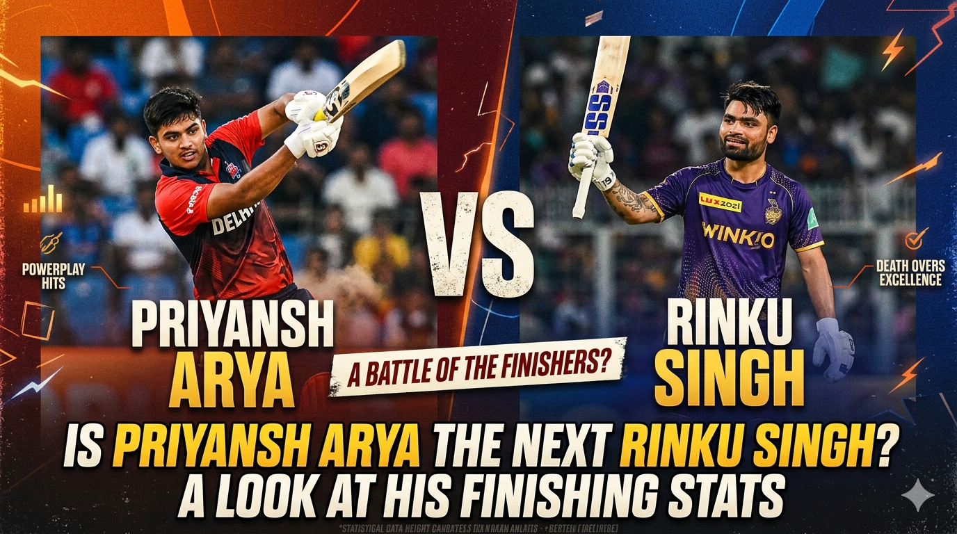 Is Priyansh Arya the Next Rinku Singh? A Look at His Finishing Stats