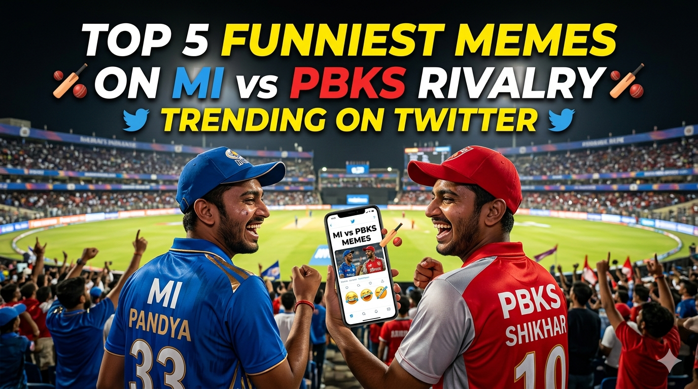 Top 5 Funniest Memes on MI vs PBKS Rivalry Trending on Twitter