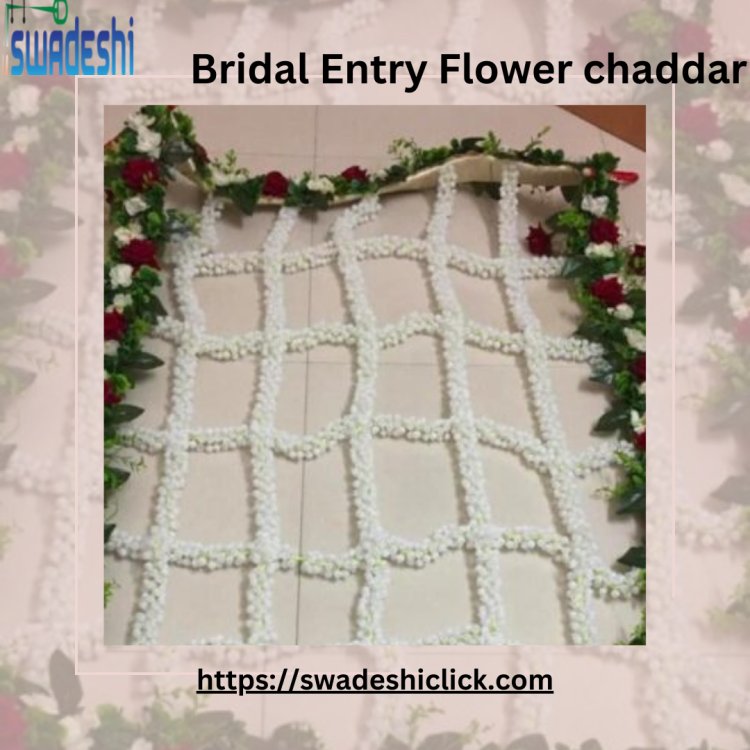 Shop the Perfect Bridal Entry Chadar Online for a Grand Wedding Look